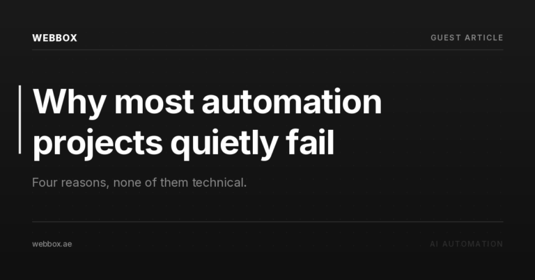 Biznas | Why Most Business Automation Projects Quietly Fail, and What the Successful Ones Do Differently
