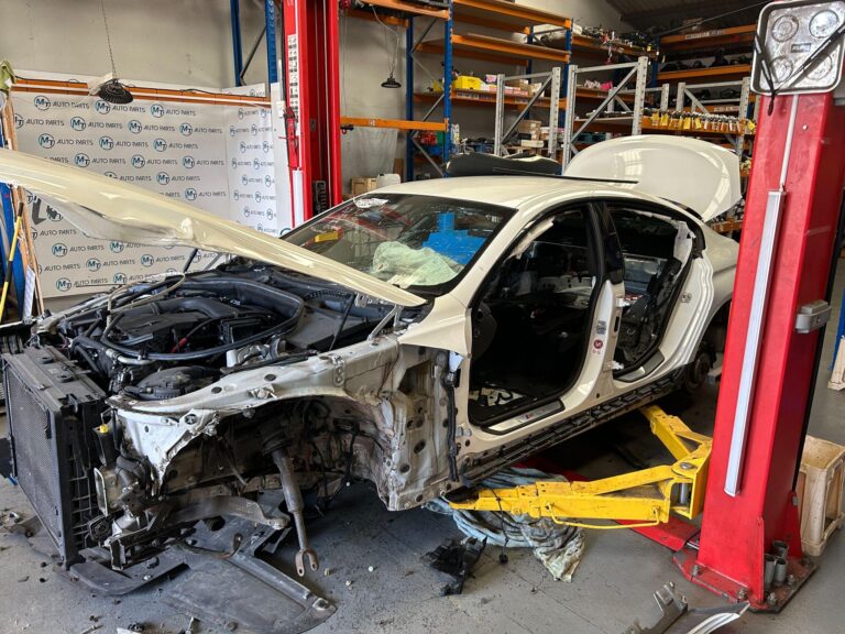MT Auto Parts dismantling a BMW for parts in its breakers yard